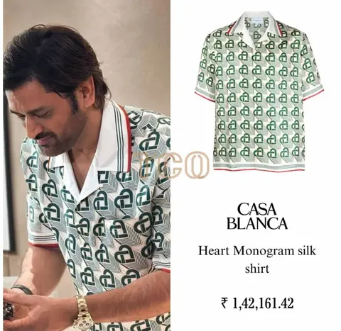 Casablanca Dhoni Edition Imported Half Shirt