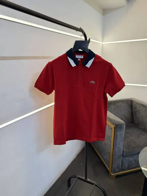 Lacoste red imported polo tshirt