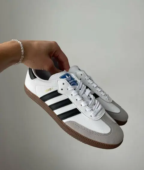 Adidas Samba White Black Womens