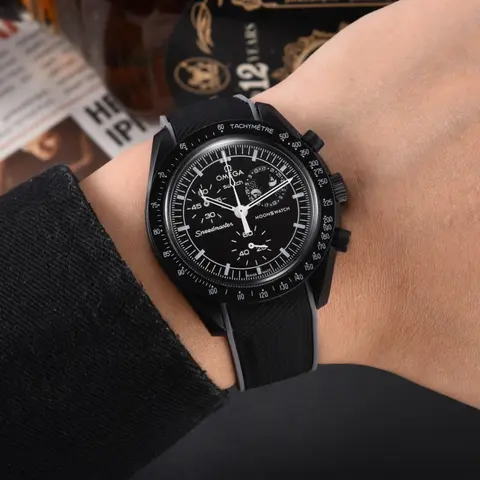 Omega MoonSwach Black