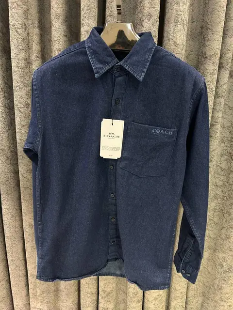 Coach IMPORTED DENIM POCKET PRINT SHIRT