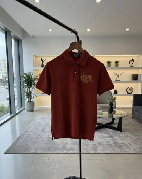 Ralph lauren luxury polo tshirt rust salered
