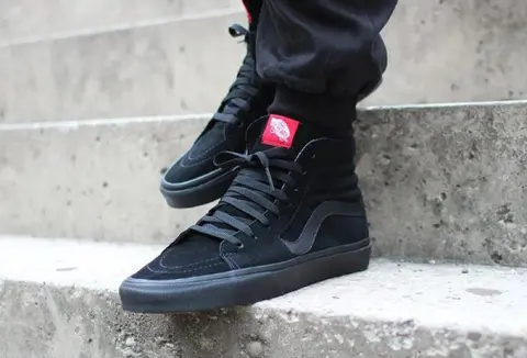 Vans SK8 High Top Sneaker All Black--