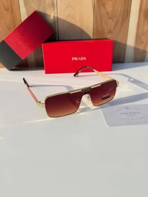 Prada 22028 gold brown shaded
