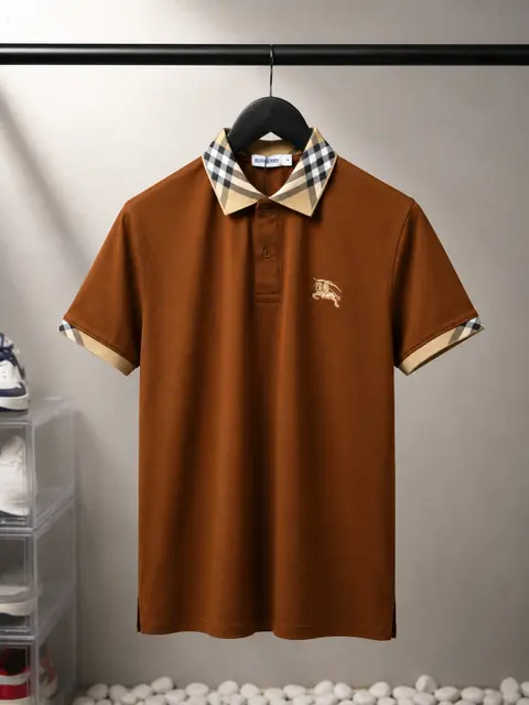 Burberry Premium Polo T-Shirt with OG box Packaging 3018