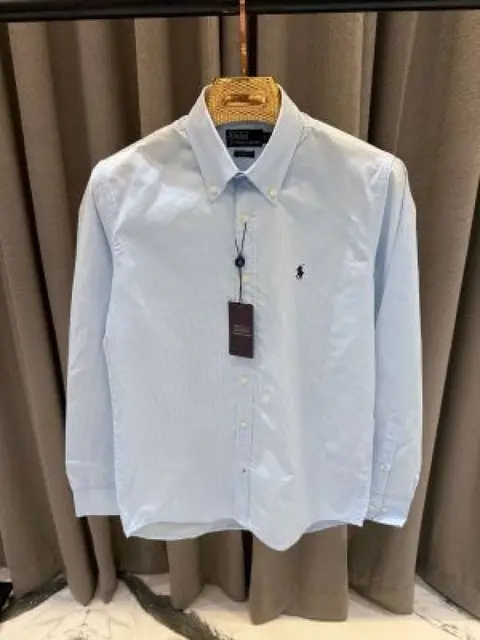 No return Ralf Lauren imported Polo shirt Sky blue
