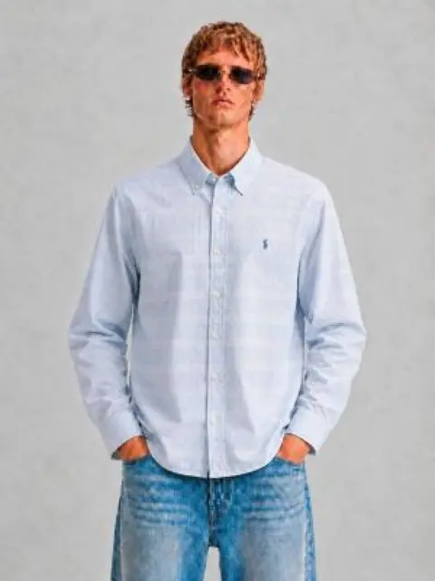 Ralph L-AUREN P-OLO IMPORTED STORE ARTICLE SHIRT SKY BLUE