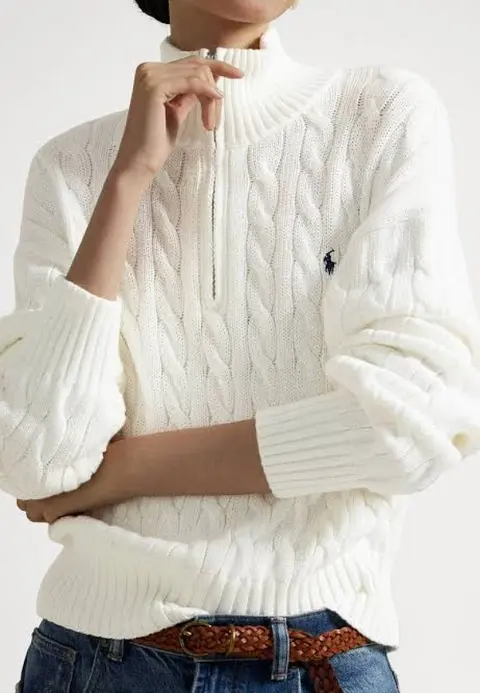 Ralph Lauren Chest Logo Sweatshirt White