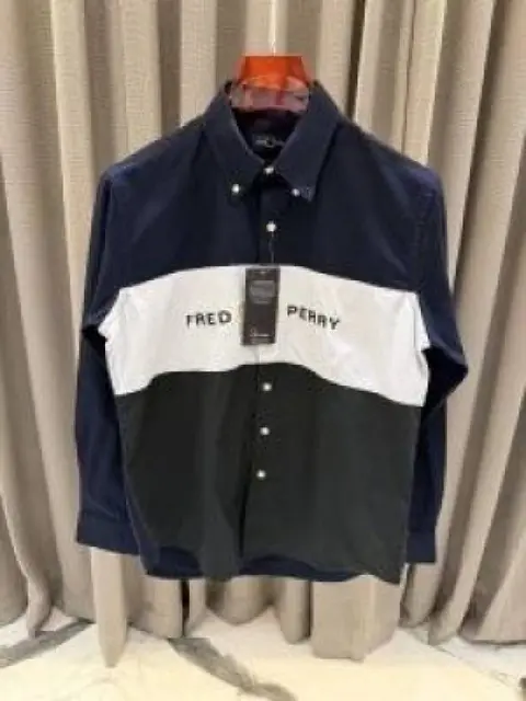 Fred Perr y Navy With Olive Premium Shirt