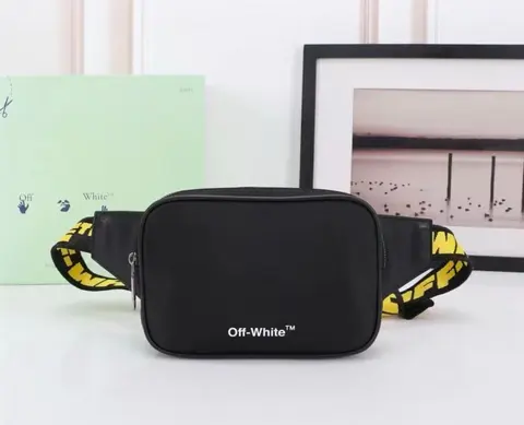 Of White X Belt Bag With OriginalBox