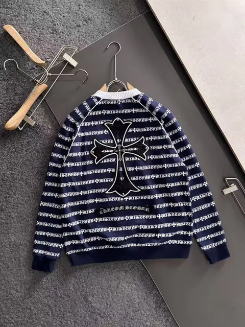 CHROME HEARTS IMPORTED SWEATSHIRT STORE ARTICLE NAVY BLUE