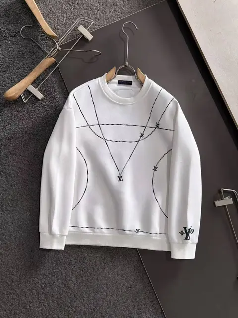 v-uitton imported sweatshirt store article navy blue