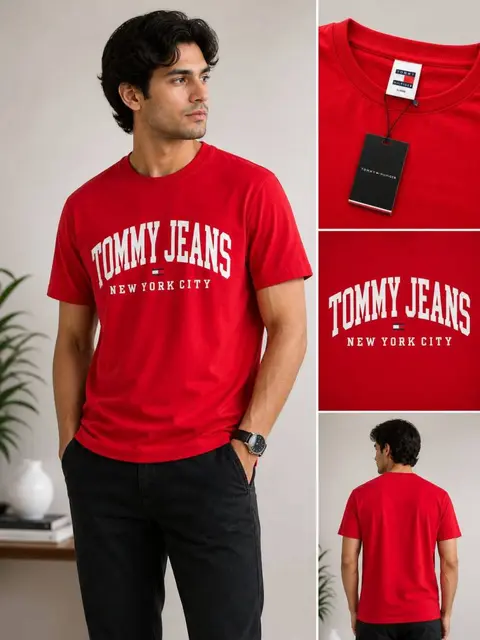 No return Tommy impoted Tshirt Red