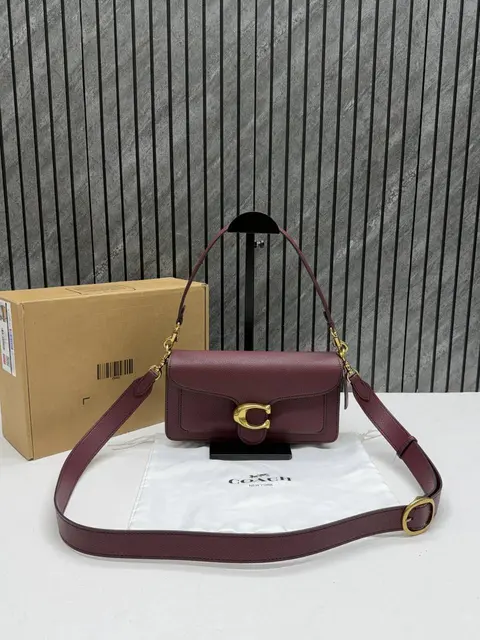Coach Tabby 26 Highend Quality Wine With Original Box & DustCover With Branding inside the flap 11 Highend