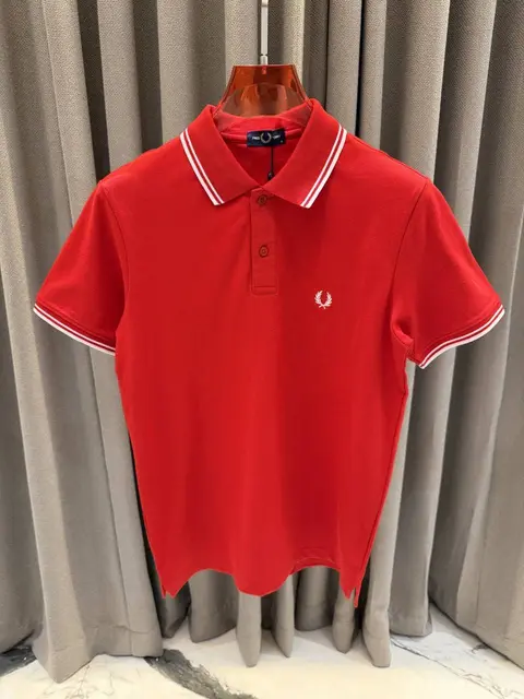 Fred Perry Premium Red Polo Tshirt