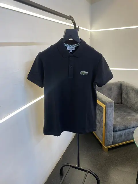 Lacoste imported polo tshirt black sale