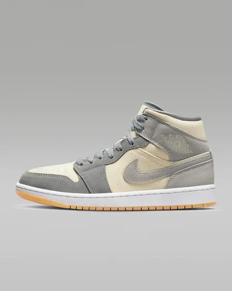 Air Jordan 1 Mid Coconut Milk Particle Grey