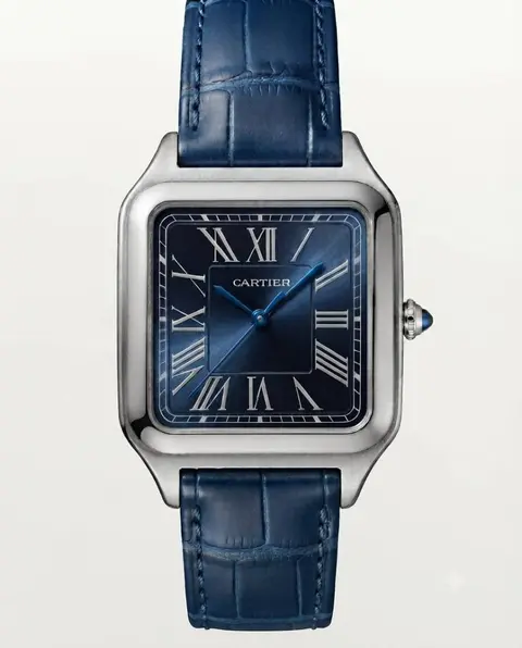 Cartier Santos Dumont Square Full Blue