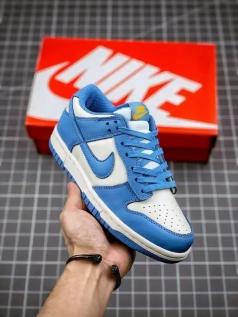 E sb dunk low coast university blue