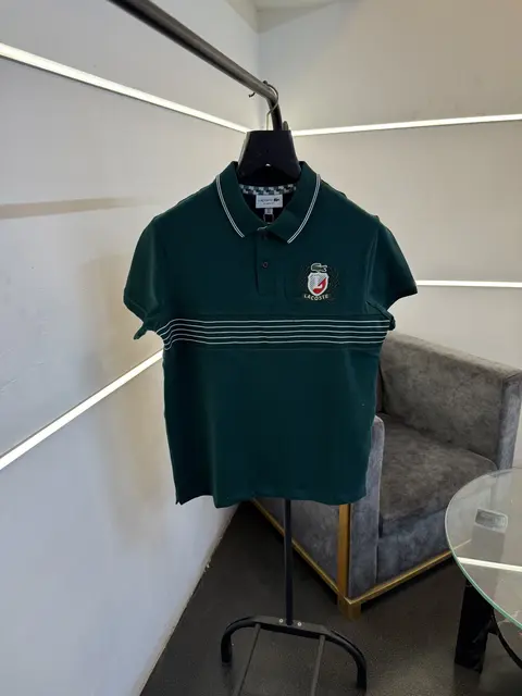 Lacoste imported polo tshirt bottle green sale