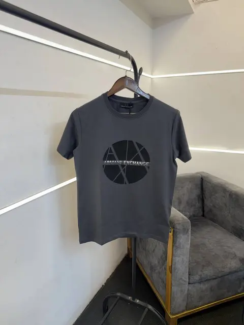 AX grey turkey imported 3d print round neck tshirt