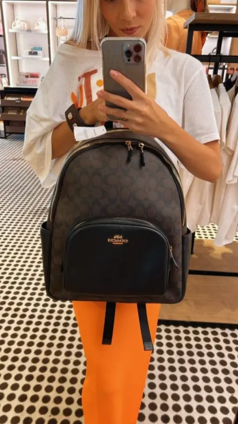Coach Court Backpack In Signature Canvas With Dust Bag (Coffee-278)