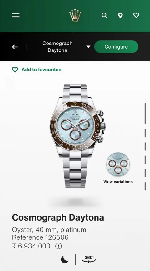 Rolex oyster perpetual Daytona chronograph Back Open