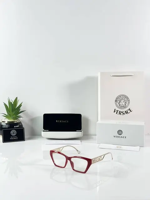 Versace WMNS 062 Gold Red Frame