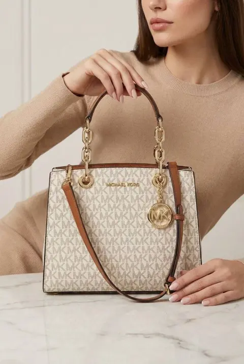 Michael Kors 2247 Cynthia Small Satchel Bag With OriginalBox DustCover