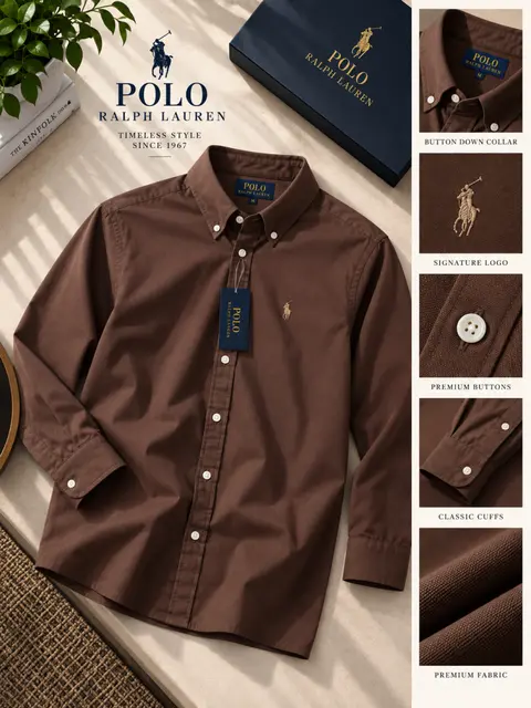 Ralph Lauren Premium Cotton Lycra Shirts 2570