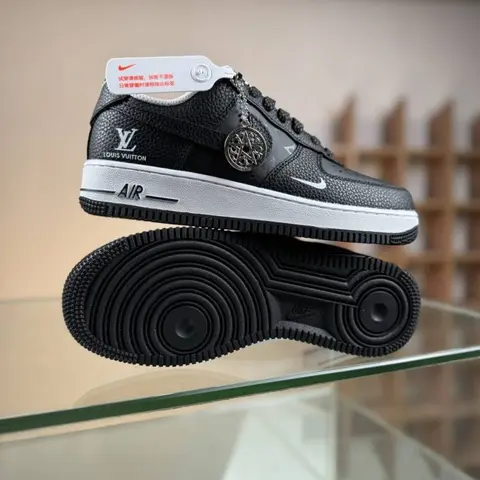 Nike Airforce 107 Low LV Monogram Eclipse Black sale