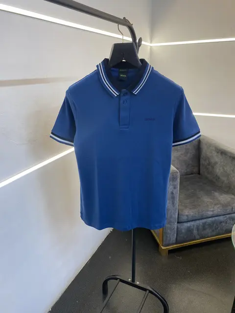 Hugo bos high quality imported polo tshirt blue