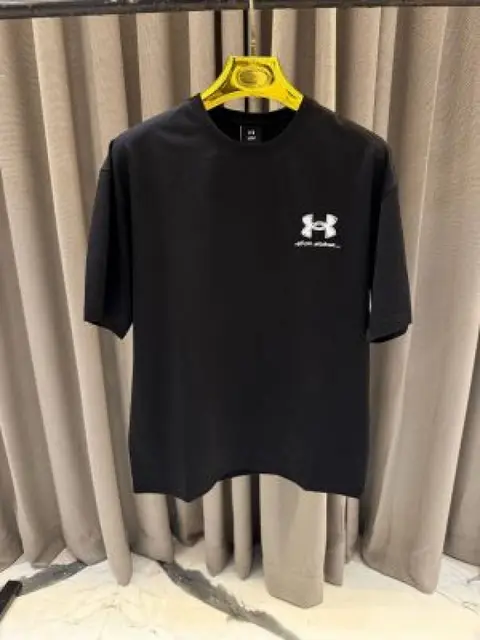 Sale Under Armor Round Neck T-shirt black Camouflage