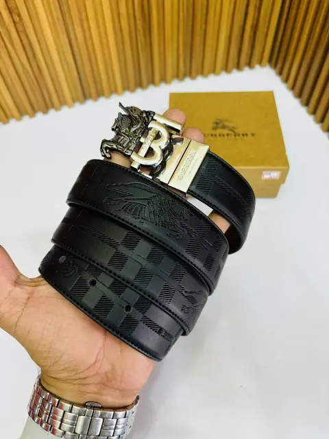 02 BURBERY PREMIUM QUALITY REVERSIBLE BELT