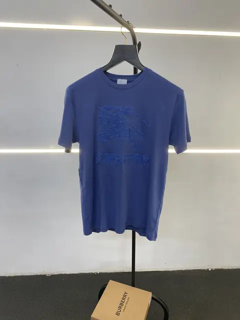 Burberry n blue furr design round neck imported tshirt with box pack sale