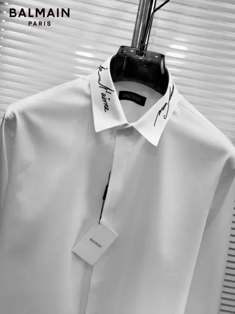 Balmain Imported Full Sleeves Shirt White