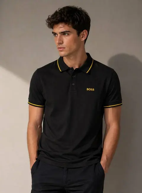 Boss Polo T-shirt Black