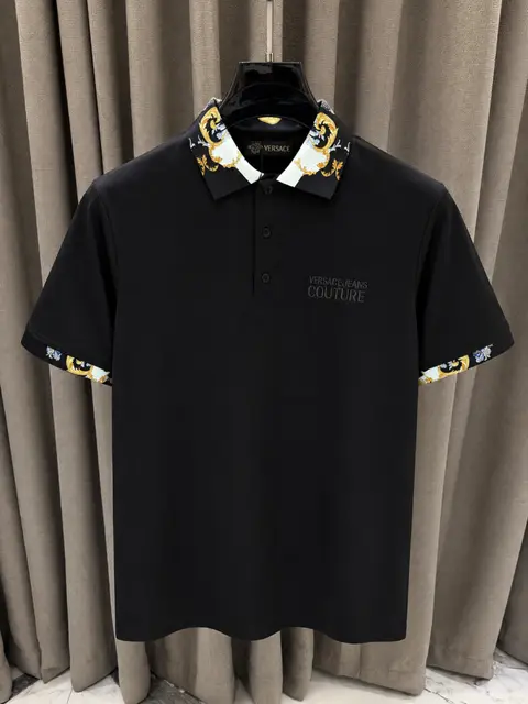 Versace Premium Black Polo Tshirt