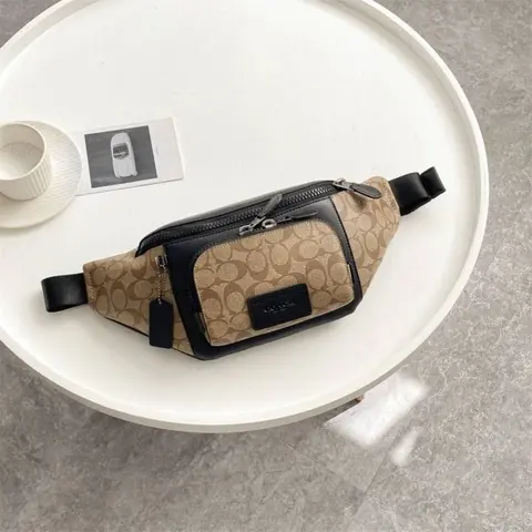 Coach Track Belt Bag Unisex WaistBag With DustCover