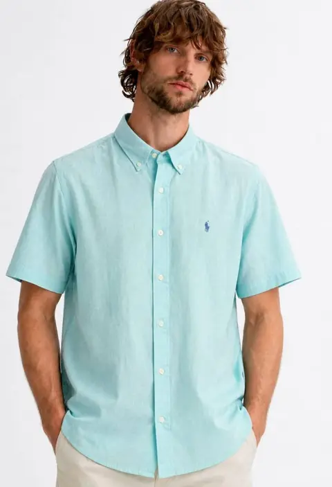 Ralph LAUREN P-OLO IMPORTED STORE ARTICLE SHIRT leelan fabric