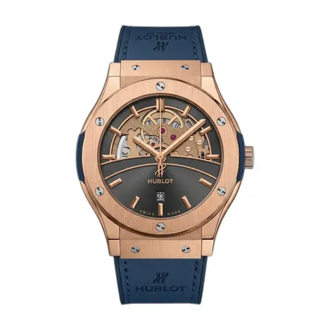 Hublot Big Bang Tourbillon Blue Leather - front view