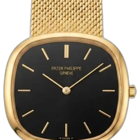 Patek philipe Ellipse Timepiece Gold Black Dial - dial close-up