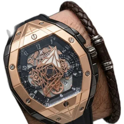 Hublot Spirit of Big Bang Sang Bleu Black Copper - dial close-up