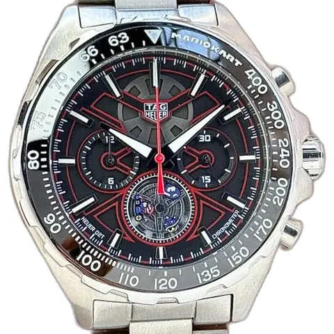 TAG Heueer Formula 1 x Mario Kart Chronograph Tourbillon - dial close-up