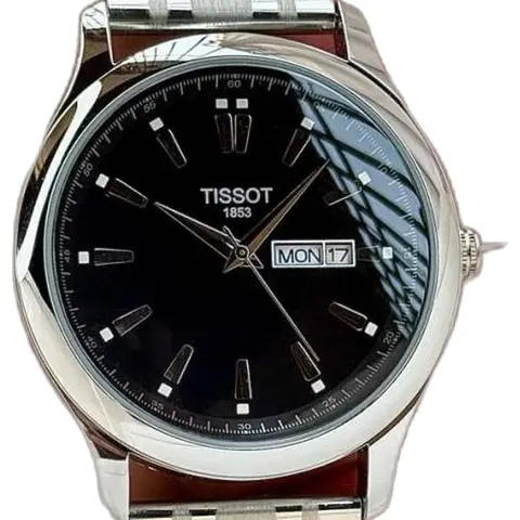 Tissot 1853 Day Date Lemon - dial close-up