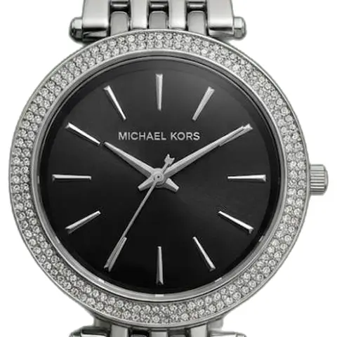 Michael Kors Darci Silver Black - dial close-up