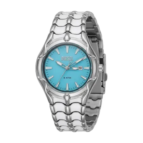 Dieseel Vert Series silver Sky blue - front view