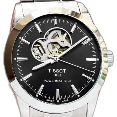 Tissot Gentleman Open Heart - dial close-up