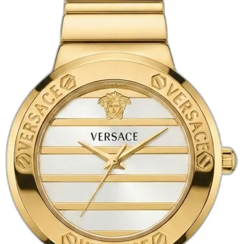 Versace Greca Logo Pearl Gold - dial close-up
