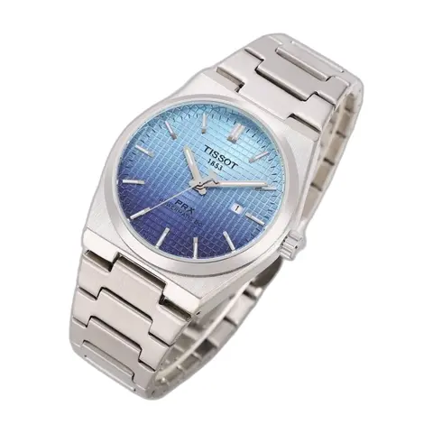 Tissot 1853 Prx Silver-SkyBlue & Blue - front view